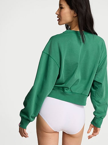Pull en laine mélangée en vert - Victoria Beckham