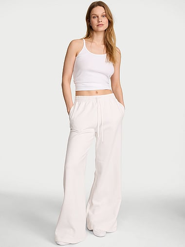 Angel Essentials - Iconic Fleece Wide-Leg Sweatpant, image 1