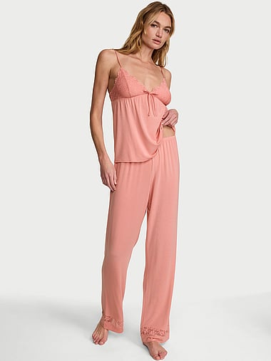 Victoria's Secret - SoSoft™ Modal Lace-Trim Cami & Pants Set, image 1