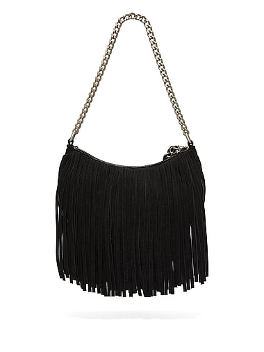 PINK - Crescent Fringe Shoulder Bag, image 2