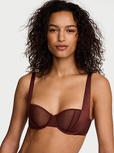 Very Sexy - Sheer Reveal Unlined Balconette Bra, image 1