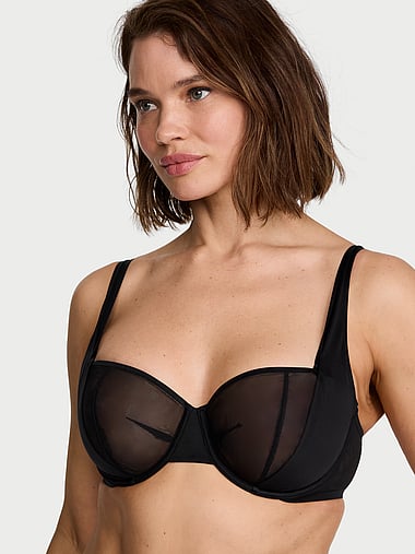 Бра-балконет Reveal, мягкая чашка, полупрозрачная ткань — Victoria's Secret
