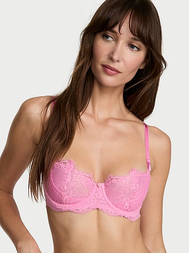 sexy lingerie 38dd Victoria's Secret Raspberry Cooler Lace Sexy Tee PushUp Bra (38DD) |  Delivery Near Me