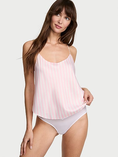 Пижамный топ Signature, на бретелях, атлас — Victoria's Secret