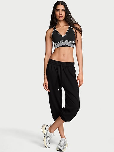 Angel Essentials - Off-Duty Terry Crop Jogger Sweatpants, image 1