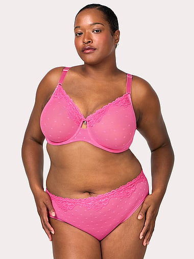 Curvy Couture - Sheer Whisper High Cut Brief Panty, image 2