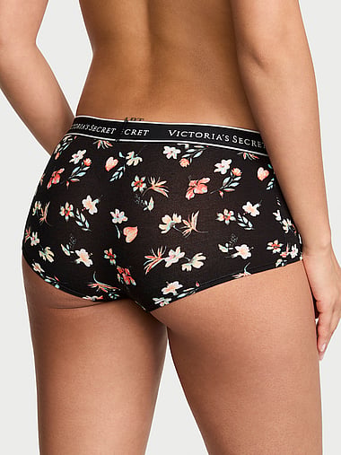 Cotton - Logo Cotton Boyshort Panty, image 2