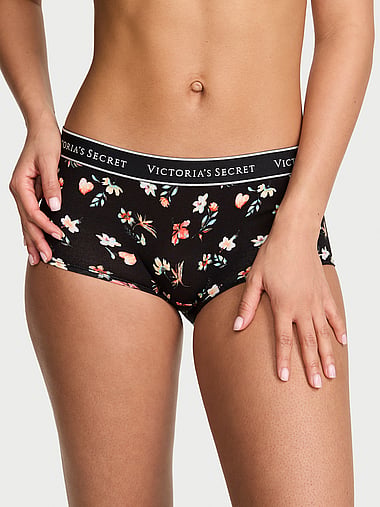 Cotton - Logo Cotton Boyshort Panty, image 1