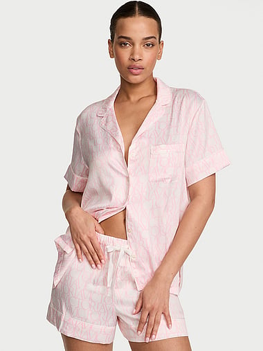 Victoria's Secret - Signature Satin Short Pajama Set in Signature Satin, image 1