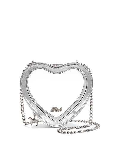 PINK - Clear Heart Shoulder Bag, image 1