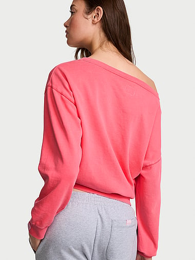 Angel Essentials - Off-Duty Terry Boatneck Sweatshirt, image 2