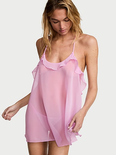 strapless open back dress Blush Daisy Bloom Nightgown