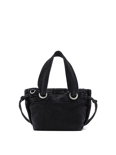 PINK - Canvas Flat-Bottom Mini Tote Bag, image 2