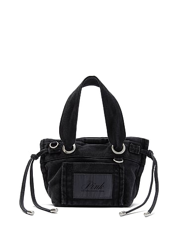 PINK - Canvas Flat-Bottom Mini Tote Bag, image 1