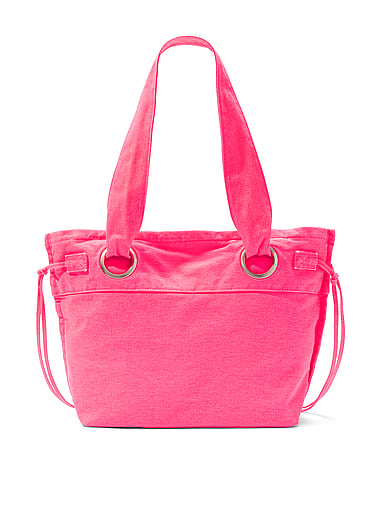 PINK - Canvas Flat-Bottom Tote Bag, image 2