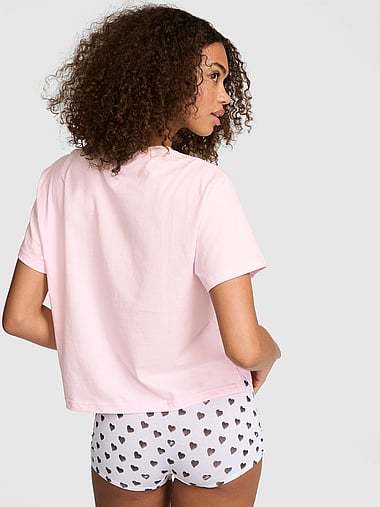 PINK - Cotton Slouchy Tee, image 2
