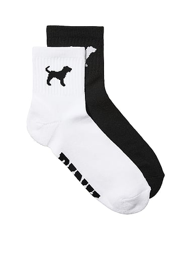 PINK - 2-Pack Quarter Socks