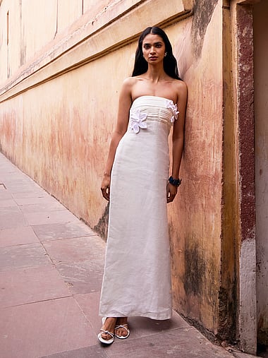 sachin and babi light blue dress Victoria's Secret Holiday Dresses main image 1