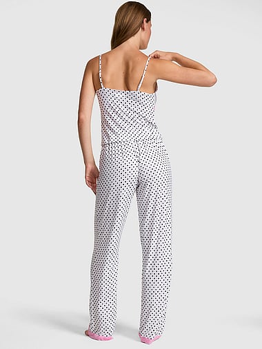 PINK - 24/7 Lounge Modal Lace-Trim Cami & Pants Pajama Set, image 2