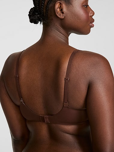 PINK - Marshmallow Unlined Flexiwire Comfy Bra in Smooth, image 2