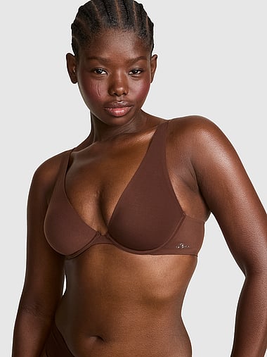 PINK - Marshmallow Unlined Flexiwire Comfy Bra in Smooth, image 1
