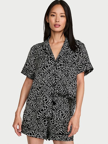 Victoria's Secret - Signature Satin Short Pajama Set, image 1