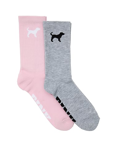 PINK - 2-Pack Crew Socks