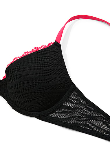 PINK - Wear Everywhere™ Push-Up Bra in Zebra Lace, image 2