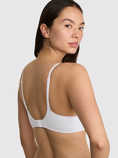 PINK - Marshmallow Unlined Flexiwire Comfy Bra in Smooth, image 2