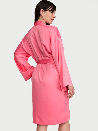 Victoria's Secret - Signature Satin Midi Robe, image 2