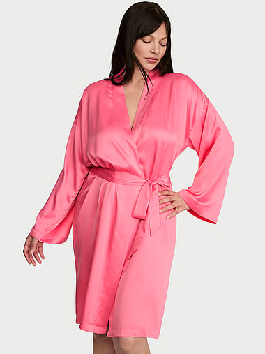 Victoria's Secret - Signature Satin Midi Robe, image 1