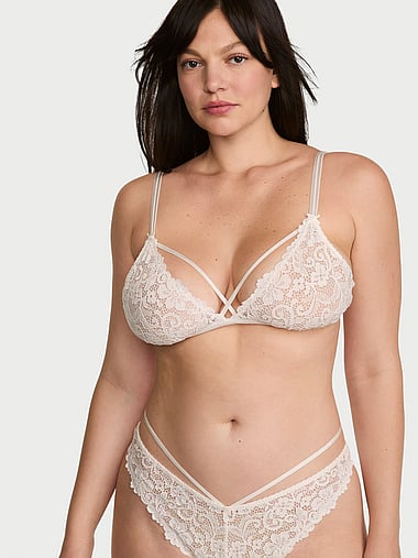 Victoria's Secret - Tease Sexy Strappy Lace Triangle Bralette, image 1