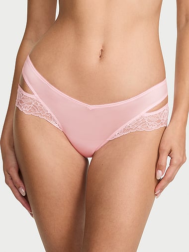 Very Sexy - Rose Lace-Trim Cut-Out Cheeky Panty in Strappy Lace, image 1