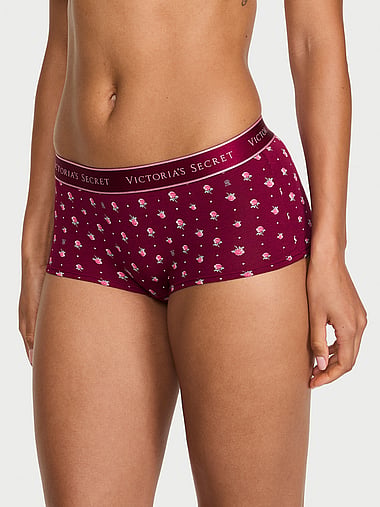 Cotton - Logo Cotton Boyshort Panty, image 1