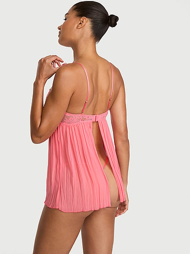Dream Angels - Dare to Dream Lace Pleated Babydoll Set, image 2