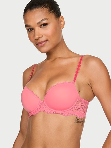 Dream Angels - Smooth & Lace Lightly Lined Demi Bra, image 1