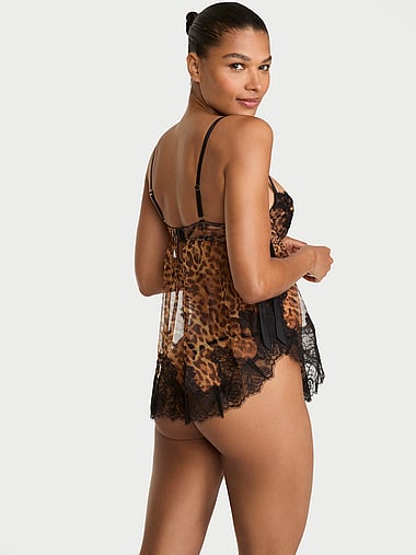 Very Sexy - Wicked Sheer Unlined Lace-Trim Babydoll Set, image 2
