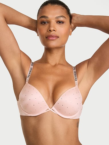 Very Sexy - Shine Strap Dot Push-Up Bra in Novelty Shine, image 1