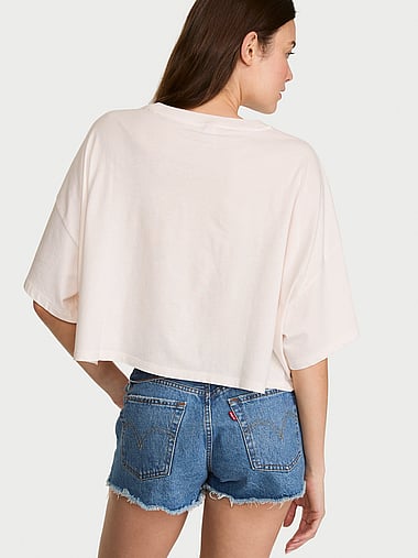 Angel Essentials - 100% Cotton Oversized Crop Tee, image 2