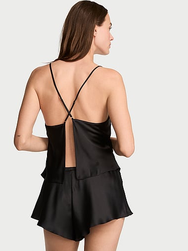 Victoria's Secret - Satin Open-Back Cami & Shorts Set, image 2