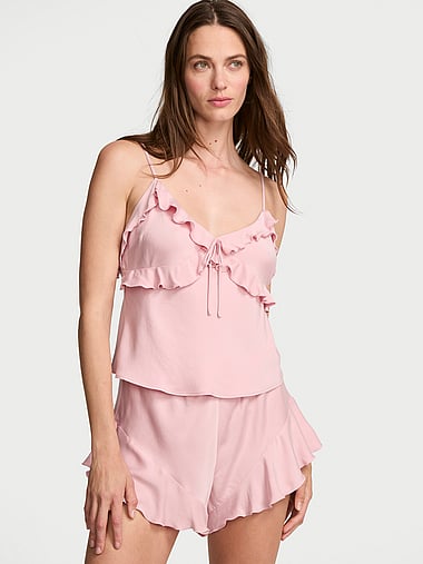 Комплект белья, оборки, на бретелях, модал — Victoria's Secret