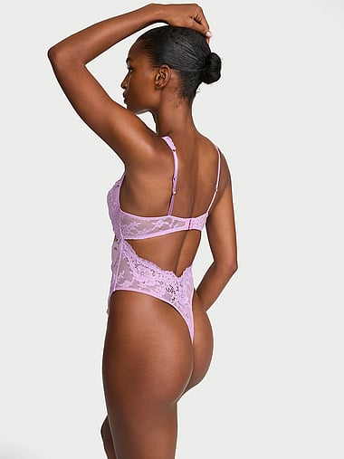 Dream Angels - Dare to Dream Lace Uplift Balconette Teddy, image 2