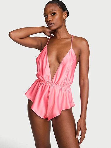 Victoria's Secret - Satin Flutter Romper, image 1