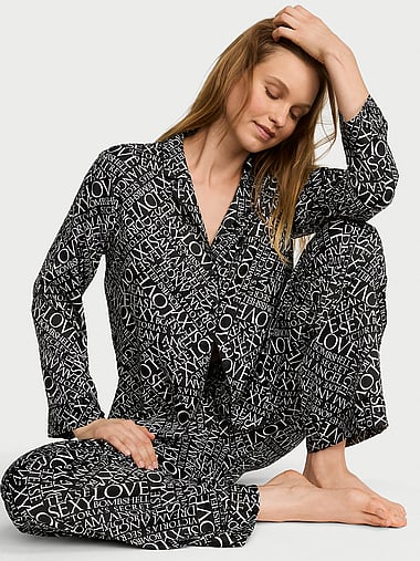 Victoria's Secret - Signature Satin Long Pajama Set, image 1