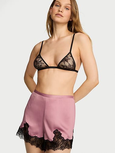 Very Sexy - Satin & Rose Lace Short, image 1