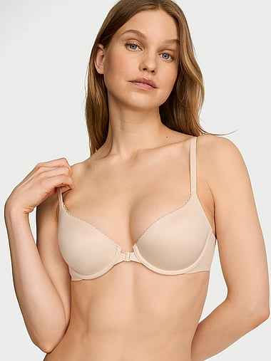 Body by Victoria - Lightly Lined Front-Close Demi Bra, image 1