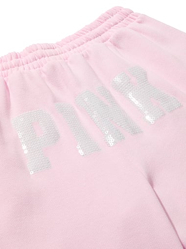 PINK - Campus Fleece™ Wide-Leg Split-Hem Sweatpants, image 2