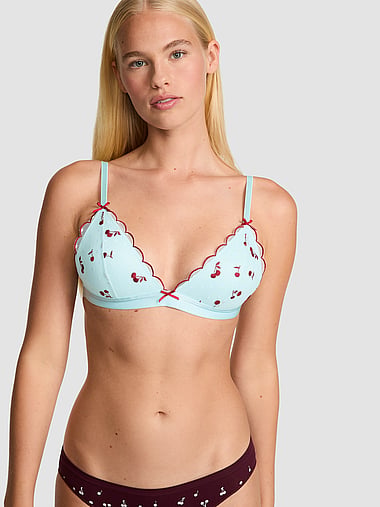 PINK - PINK Wink™ Push-Up Triangle Bralette, image 1