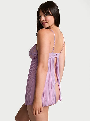 Dream Angels - Dare to Dream Lace Pleated Babydoll Set, image 2