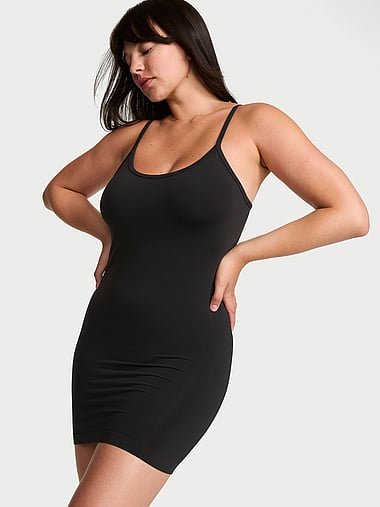 victoria secret black mini dress Victoria Secret Mini Dress Supermodel Essentials Medium Black Sequin Short  Sleev